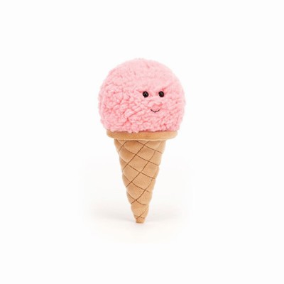 Jellycat Irresistible Ice Cream Strawberry USA | 18605TKXF